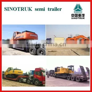 High Quality Low Price 60ton 3 Axle Low Bed Trailer for Sale thumbnail-5