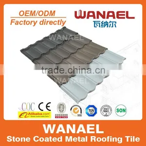 Best Sell Roofing Material/ Colorful Stone Coated Metal Roof Tile Manufacturer thumbnail-1