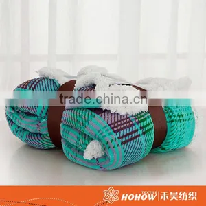 Main Product 100% Polyester Anti-pilling Polar Fleece Plaid Blanket thumbnail-1