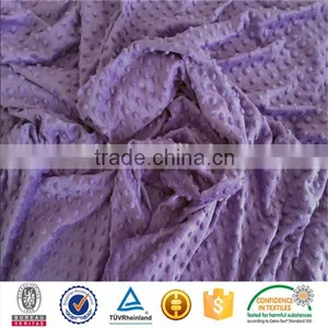 2016 Newest Design Hot Selling Oeko-tex 100 and SGS Print New Design Heart Design Minky Dot Velboa thumbnail-1