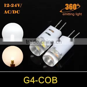 Mini 3W G4 DC/AC 12V-24V 3030 SMD Ultra Bright LED Crytal Lamp Corn Bulb Droplight Chandelier COB Spot Light thumbnail-1