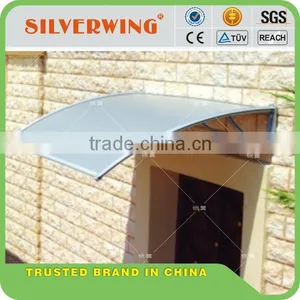Front Door Clear Plastic Canopy Rain Protection for Single Door Awning Canopy thumbnail-1