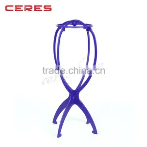 Hot Selling Stronger Plastic Wig Display Stand Frame Folding Display Wig Stand For Wigs thumbnail-3