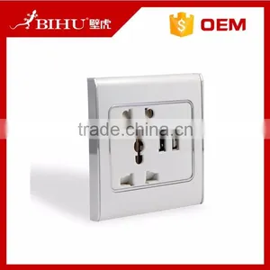 2.1A Dual USB Universal Wall Socket Usb Charger AC Power Receptacle Outlet Plate Panel Station thumbnail-4