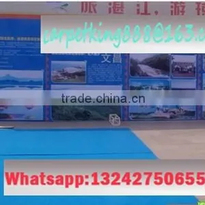 Latex Backing Non-woven Blue Exhibition Carpet for Flooring Carpet thumbnail-1