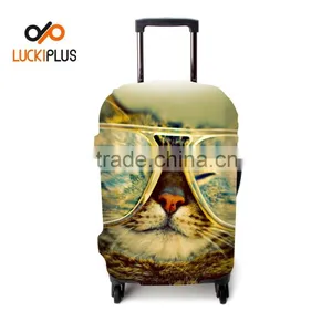 Luckiplus Spandex Soft Trolley Case Cover Unique Technology Portable Luggage Cover thumbnail-1