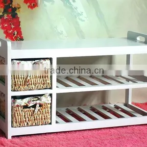 Fitting Room 2 Tiers Soft Sitting Stool for Shoes Storage thumbnail-5