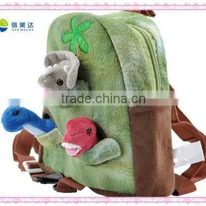 Funny Plush Animal Shaped Backpack With Dinosaur thumbnail-1