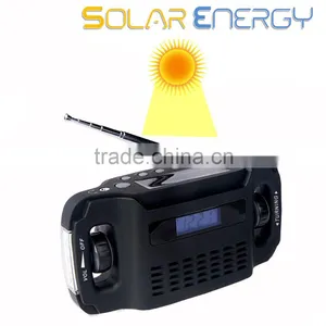 Solar Outdoor Emergency FM Radio Multi Band Flashlight Radio thumbnail-1