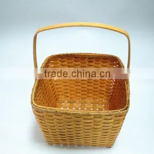 Wood Weaving Convenient High-sized Magazine Tote Basket thumbnail-1