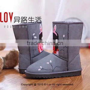 2015 Hot Sales High Quality and Cheap Women Boot With Fur thumbnail-2