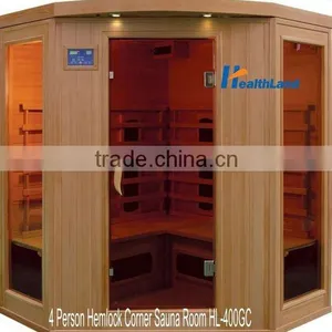 Luxury Infrared Brown Glass Sauna,Corner Sauna thumbnail-1
