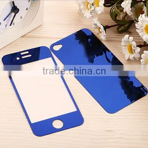 China Supplier Mobile Phone Accessory Mirror Effect 2.5D Color Tempered Glass Screen Protector Front and Back thumbnail-4