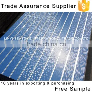 China Linyi 1220*2440*15mm White Melaminie Mdf Woden Slatwall Aluminium Inserts thumbnail-6
