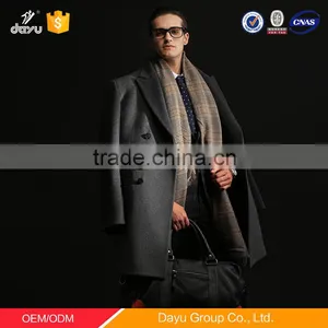 2016 Factory of Men's Long Style Wool Coat Men's Wool Blend Jacket Men's Cashmere Overcoat thumbnail-1