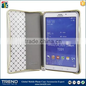 Market Online Zipper Leather Case for Galaxy Tab 4 thumbnail-2