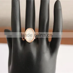 JSY Jewerly Rings Sets 18k Yellow Gold Rings Cat Eye Gemstone Ring thumbnail-3