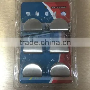 Small Glass Clamp - 8 or 10mm or 12mm Glass - Round Back - Satinless Steel 304 201 thumbnail-6