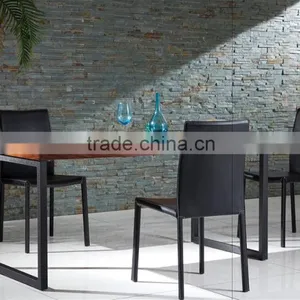 TB German Home Styles Arts & Crafts Black Walnut Wood Dining Table thumbnail-6
