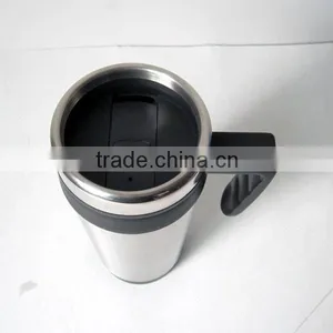 Double Wall Stainless Steel Plastic Tumbler With Handle thumbnail-2