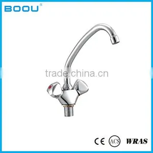 Double Handle Kitchen Mixer Tap Kitchen Faucet thumbnail-1