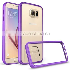 Soft Case Tough Slim Hybird TPU Frame+Acrylic Back Cover for Samsung Galaxy S7 S7edge IPhone6 6s 6Plus 6sPlus Clear Soft Case thumbnail-4