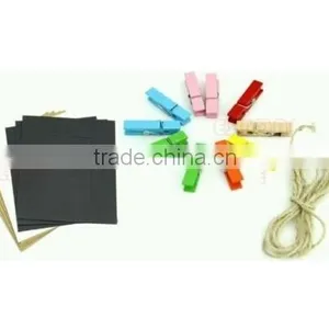 10 Pcs Hanging Paper Frame Photo Album String Art Clips Rope Pictures Wall Decor thumbnail-1