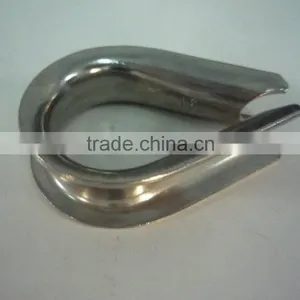 High Quality Polished Stainless Steel Electrical Wire Rope Thimble thumbnail-3