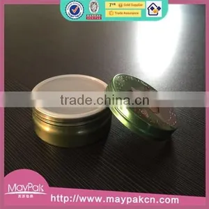 Colorful Cosmetic Aluminum Jar With Plastic Inner thumbnail-1