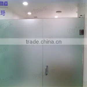 Bath Shower Screen Frosted Push Pull Glass Door thumbnail-1