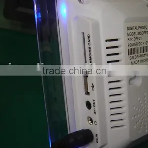 Multimedia SD Card Type Transparent Acrylic 7 Inch Lcd Photo Digital Frame thumbnail-6