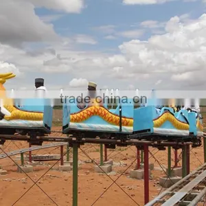 Kids Thrilling Amusement Rides Mini Roller Coaster Sliding Dragon , Sliding Dragon Rides on Track thumbnail-3