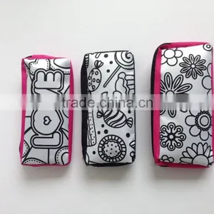 DIY Drawing Pencil Bag With 4pcs Small Markers- Child School Bag thumbnail-4