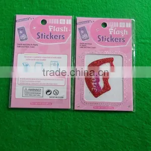High Quality Custom Glitter Vinyl Stickers for Mobile Phone thumbnail-2