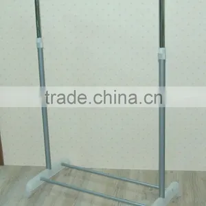 Chrome Single Pole Expandable Cloth Garment Display Rack thumbnail-1