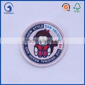 Flower Woven Patch Garment Embroidery Labels thumbnail-3
