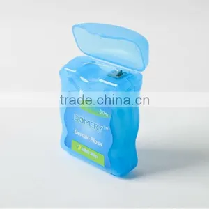2015 NEW 50M Nylon Mint and Waxed Dental Floss Plastic Box Package thumbnail-2