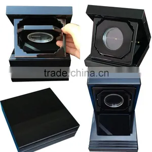 2017 New Design Rotation Wooden Coin Display and Presentation Case thumbnail-1