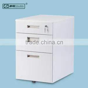 Auto-lock Function Light Gray3 Drawer Steel Mobile Cabinet thumbnail-1