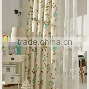 Hot Selling Made in China Living Room Embroidery Drape Blackout Curtain Fabric thumbnail-1