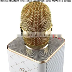 Handheld Wireless Karaoke Microphone Bluetooth Speaker For Mobile Phones Tablets... thumbnail-5