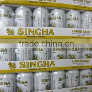 Singha Thai Lager Beer 330ml. thumbnail-3