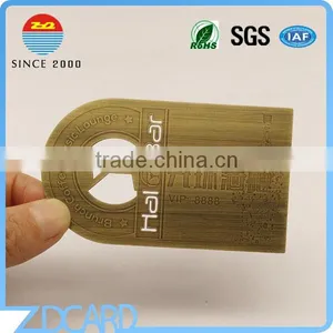 Customized Engrave Credit Card Size Stainless Steel Business Card thumbnail-3