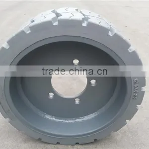 Solid Tires for JLG Haulotte Scissor Lift Replacement Tires 12.5x4.25 thumbnail-2