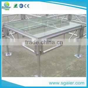 Lowest Price 4ft by 4ft Temper Glass Stage Steady Stage for Sale thumbnail-2