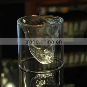 Crystal Skull Glass Cup Large Skull Shot Transparent Glass/beer Mug/Pirate Glass Cup thumbnail-4