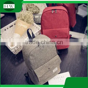 Promotion Korean Style Canvas Material Laptop School Kids School Backpack Bag thumbnail-2