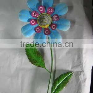 Garden Decoration Flower Stakes Decorative Flower Stake Metal Flower Stake Flower Garden Decoration Stake Flower Pick thumbnail-5