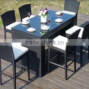 Outdoor Bar Table, Rattan Bar Table, Garden Bar Table and Chair thumbnail-1