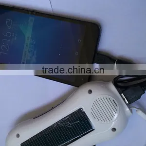 Hot Sales Portable Solar Multifucational Wireless Radio With Power Bank and Light thumbnail-4